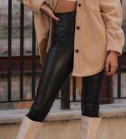 Vegan Leather Leggings 