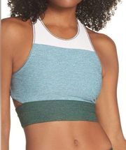 Outdoor Voices Tri-Tone Slash Back Crop Top  Size M