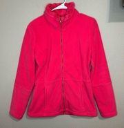 Lily Pulitzer Grace pink full zip fleece jacket size small