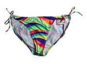 OP  Ocean Pacific Beach Scene Multi Color Juniors XL Bikini Bottoms NEW