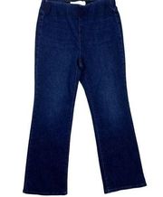 Soft Surroundings The Ultimate Denim Pull-On Bootcut Jeans Dark Wash Size Large