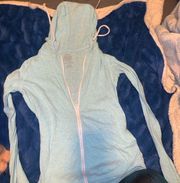 zip up lightweight sweatshirt