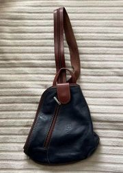 Italian Leather Mini Convertible Sling Bag