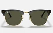 Ray-Ban  club master sunglasses black on gold polarized women