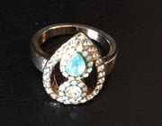 Badgley impressive swarovski crystal & Gem Ring