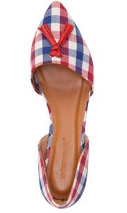 Southern Proper • Caroline Flat • Red/Navy • Gingham • Flats