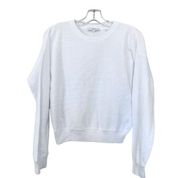 Vince white waffle knit  crewneck sweater size Small