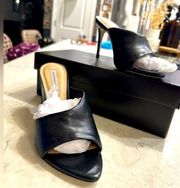 Saks Fifth Avenue Leather Mules