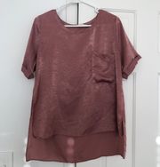 Satin Pocket Tee