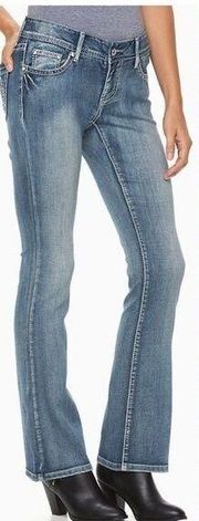Apt.9 Studded fold Down pocket bootcut jeans