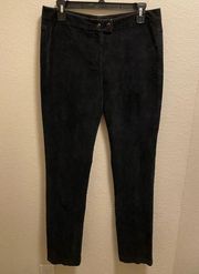 J. McLaughlin Black Corduroy Straight Leg Pants Size 10