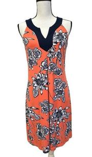 Tommy Bahama Leis Tambour Floral Sleeveless Dress Size Small Above Knee Floral