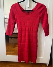 Mango Red Bodycon dress Size XS