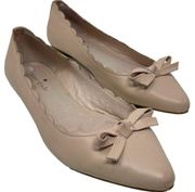 New York Women’s 7.5 Blush Pink Nude Flex Scalloped Ballet Flats