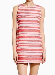 Cupcakes & Cashmere Red White Striped Sleeveless Athena Dress Size S