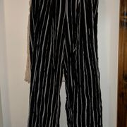 Rewash Dark Brown White Striped Pants