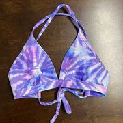 Jolyn Teresa Purple Tie Dye Strappy Bikini Top XS