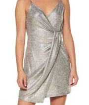 Metalic Silver Cocktail Dress