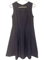 Women's Enfocus Studio Navy A-Line Fit & Flare Dress Size 8 EUC #0666