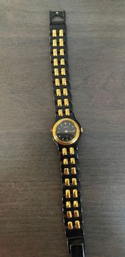Vintage Black And Gold s Watch