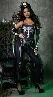 NEW Dreamgirl Bare Bones Babe Sexy Skeleton Costume Size Small