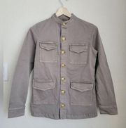 L'AGENCE Elaina Military Cargo Jacket Ivy Green Size Small