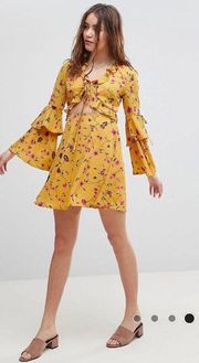 Yellow Long Sleeve Dress