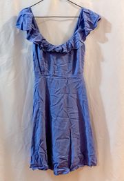 Sleeveless Blue Mini Dress
