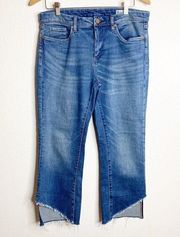 Blank NYC Straight Leg Crooked Raw Hem Jeans Size 29