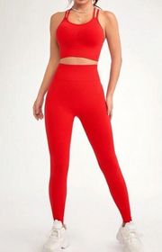 Red Leggings Set 