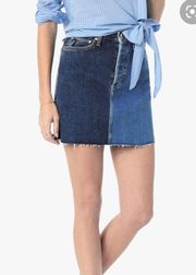 NWT JOES JEANS BELLE TWO TONED DENIM SKIRT