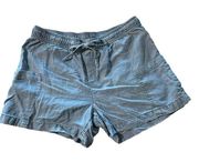 Joe Fresh women's size small blue lightweight shorts with side pockets