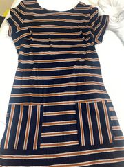 Striped ribbed dress