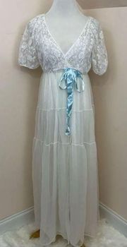 Vintage Bridal Gown & Bridal Robe 