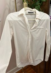 White Work Button Up