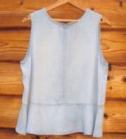 Anthropologie NWOT  Cloth & Stone Blue Chambray Top