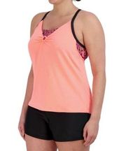 XXL Zeroxposur Tropical 2Fer Tankini Swimsuit Top or Swimsuit Bottom Plus size