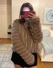 fox faux fur jacket