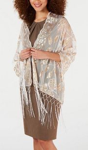 INC floral sequin mesh wrap created for Macy’s 