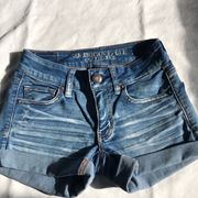 denim shorts