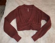 Free People Cropped Sweater