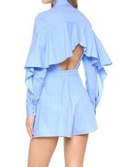 The Fifth Label Sky Blue Cut Out Back Romper Medium