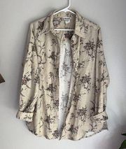 Vintage Blair Floral Button Up Flannel