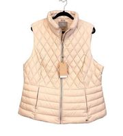 SOIA & KYO Hila Women's Sand Water Repellent Quilted Down Vest Plus Size 2XL NWT