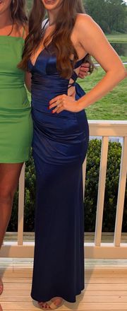  Blue Bodycon Gown