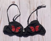 Butterfly Appliqué Bra