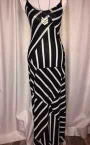 Moa Moa maxi dress with gold strap details size small