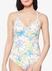 Jessica Simpson Tankini Swimsuit Set Tie Dye Size Large NEW