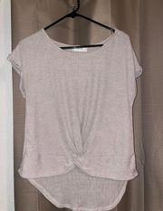 EUC-  beige knit blouse