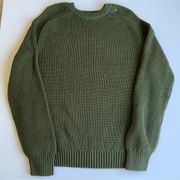 Wear Sierra Crew Neck Knitted Hunter Green Sweater Size Large